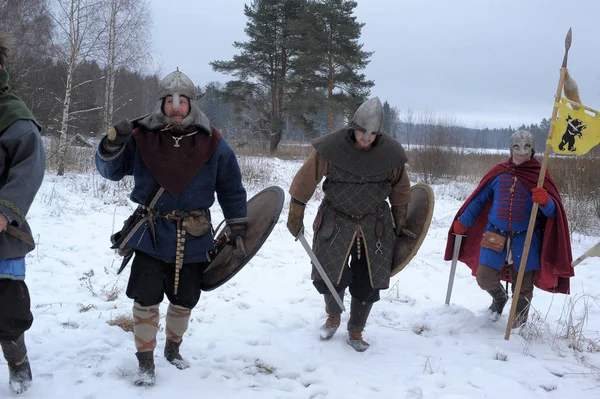 Festival je historickou rekonstrukcí doby vikinské — Stock fotografie