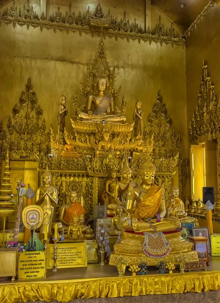 Beautiful golden chapel of Wat Paknam — Stok fotoğraf