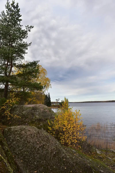 Mon Repos Parque Paisaje Rocoso Orilla Bahía Vyborg Bay Parte —  Fotos de Stock