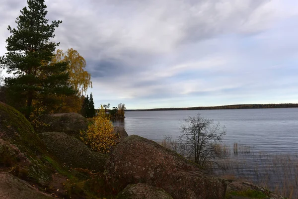 Mon Repos Skalnatá Krajina Park Břehu Zátoky Protective Vyborg Bay — Stock fotografie