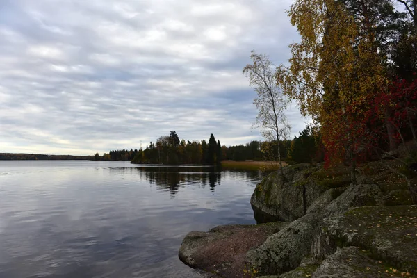 Mon Repos Skalnatá Krajina Park Břehu Zátoky Protective Vyborg Bay — Stock fotografie