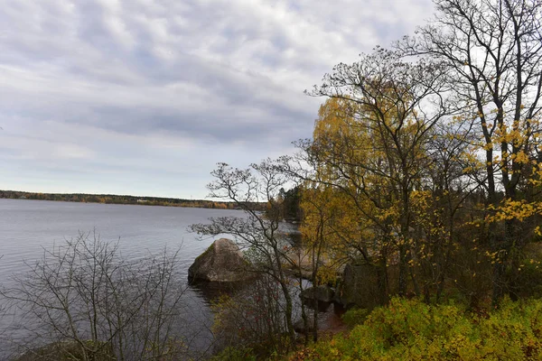 Mon Repos Skalisty Park Krajobrazowy Brzegu Zatoki Vyborg Północnej Części — Zdjęcie stockowe