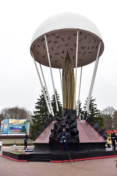 Pskov Russia 2018 Twenty Meter High Monument Checkpoint Pskov Airborne — Stock Photo, Image