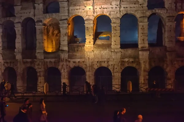 Italië Rome 2018 Ruïnes Van Het Colosseum Nachts — Stockfoto