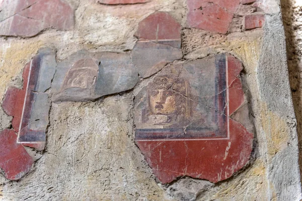 Italia Pompei 2018 Dipinto Una Casa Pompei Antica Città Romana — Foto Stock