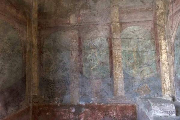 Italien Pompeji 2018 Gemälde Einem Haus Pompeji Einer Antiken Römischen — Stockfoto