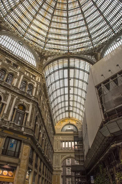 Itálie Neapol 2018 Detail Veřejného Nakupování Umělecká Galerie Galleria Umberto — Stock fotografie