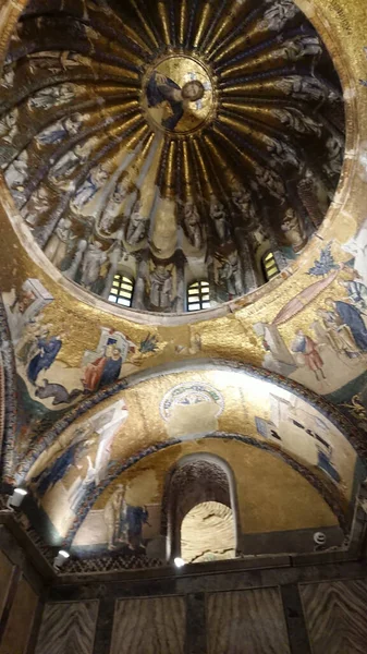 Istanbul Turquia 2018 Vista Cúpula Central Com Cristo Pantocrator Igreja — Fotografia de Stock