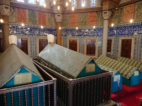 Turquia Istambul 2018 Cemitério Mesquita Suleymaniye Túmulos Roxolana Suleiman Istambul — Fotografia de Stock