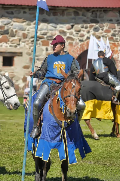 Rosja Wyborg 2011 Festiwal Historycznej Odbudowy Zamku Vyborg Średniowieczu — Zdjęcie stockowe