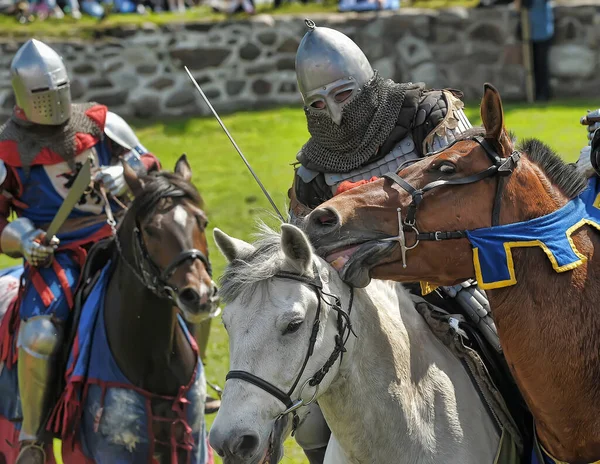 Rosja Wyborg 2011 Festiwal Historycznej Odbudowy Zamku Vyborg Średniowieczu — Zdjęcie stockowe