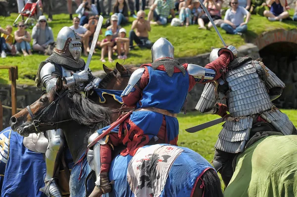 Rosja Wyborg 2011 Festiwal Historycznej Odbudowy Zamku Vyborg Średniowieczu — Zdjęcie stockowe