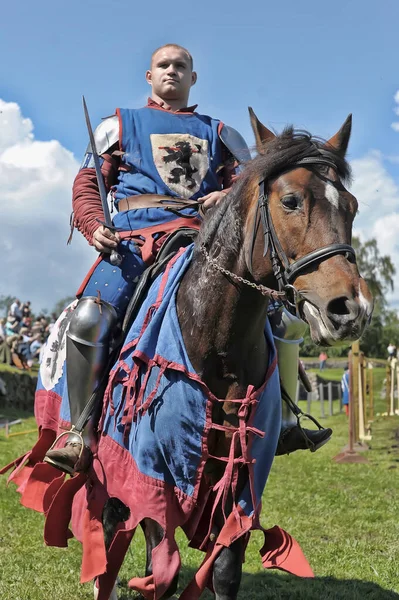 Rosja Wyborg 2011 Festiwal Historycznej Odbudowy Zamku Vyborg Średniowieczu — Zdjęcie stockowe