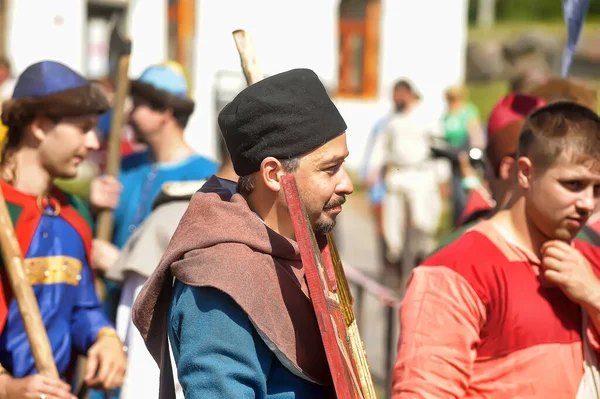 Rusko Vyborg 2011 Festival Historické Rekonstrukce Středověku Vyborský Hrad — Stock fotografie