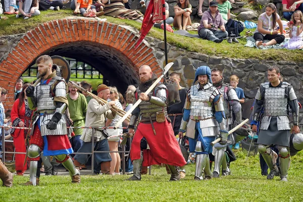 ロシア ヴィボルグ 2011中世の歴史的復興の祭り ヴィボルグ城 — ストック写真