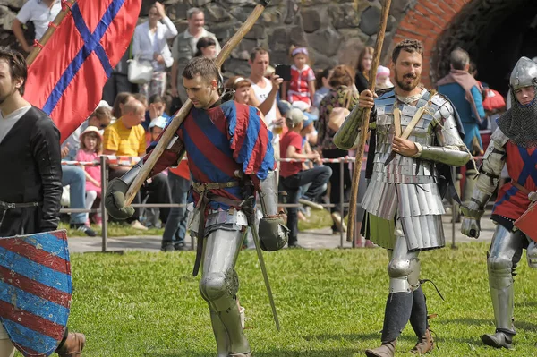 Russia Vyborg 2011 Festival Historical Reconstruction Middle Ages Vyborg Castle — Stock Photo, Image