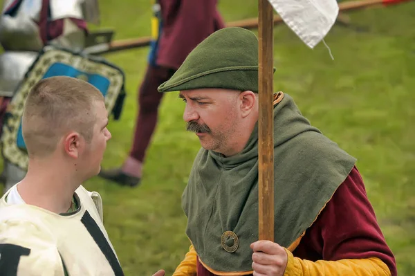 Ryssland Viborg 2011 Festivalen För Den Historiska Återuppbyggnaden Medeltidens Viborgs — Stockfoto