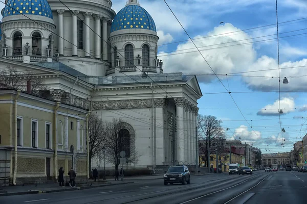 Rusia San Petersburgo 2020 Calles Vacías Centro Ciudad Durante Cuarentena —  Fotos de Stock