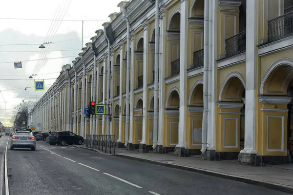 Rusia San Petersburgo 2020 Calles Vacías Centro Ciudad Durante Cuarentena —  Fotos de Stock