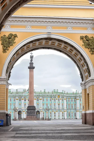 Ryssland Sankt Petersburg 2020 Tomma Palatstorget Centrala Sankt Petersburg Coronavirusepidemin — Stockfoto