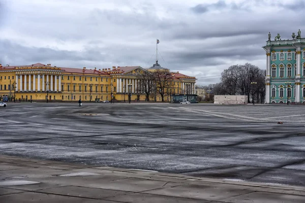 Ρωσία Αγία Πετρούπολη 2020 Empty Palace Square Στο Κέντρο Της — Φωτογραφία Αρχείου