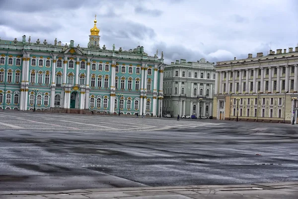 Rusko Petrohrad 2020 Náměstí Prázdného Paláce Centru Petrohradu Během Epidemie — Stock fotografie