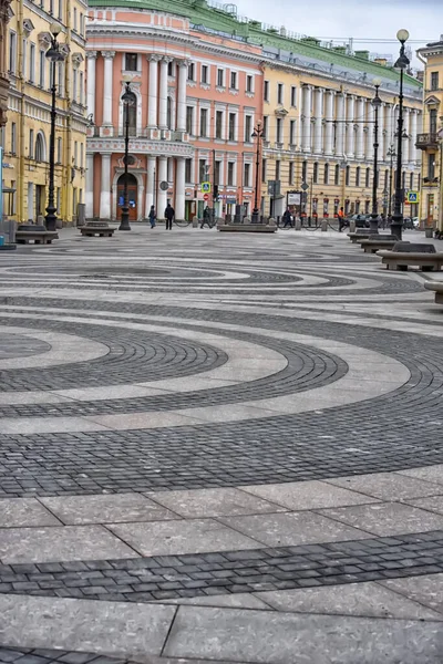 Ryssland Sankt Petersburg 2020 Tomma Palatstorget Centrala Sankt Petersburg Coronavirusepidemin — Stockfoto