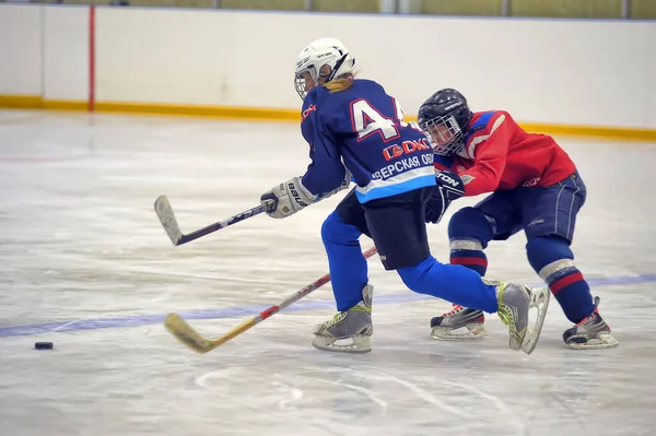 Rusia San Petersburgo 2016 Torneo Abierto Hockey Para Niños White — Foto de Stock