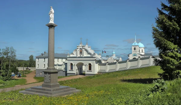 Russia Leningrad Region 2016 Intercession Terevenichsky Monastery Monastery Honor Protection — Stock Photo, Image