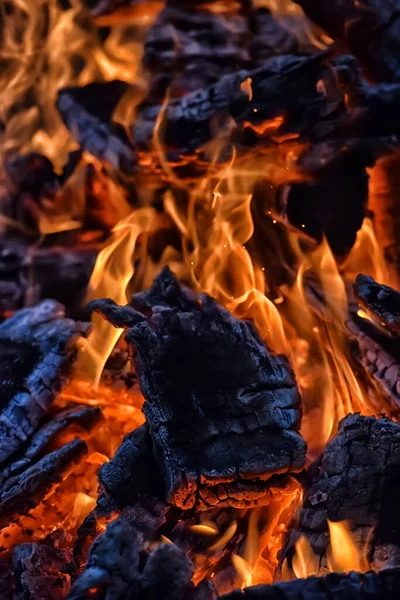 Máglya Lángok Máglya Parázs — Stock Fotó