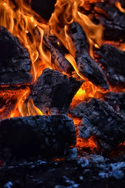 Máglya Lángok Máglya Parázs — Stock Fotó