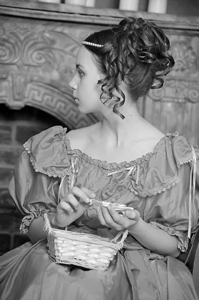 Vintage Portrait Victorian Lady — Stock Photo, Image