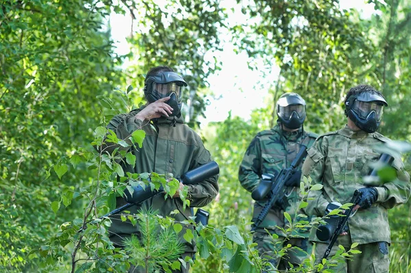 Petersburg Rusland 2017 Open Air Paintball Toernooi Aan Het Einde — Stockfoto