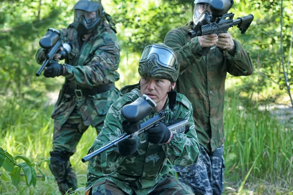 Petersburg Rusland 2017 Open Air Paintball Toernooi Aan Het Einde — Stockfoto