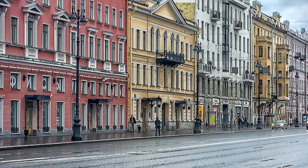 Ρωσία Αγία Πετρούπολη 2020 Άδειος Nevsky Prospect Κατά Διάρκεια Της — Φωτογραφία Αρχείου