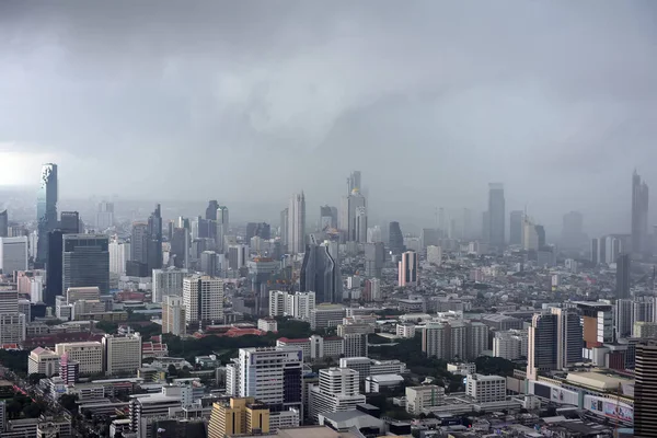 Thailand Bangkok 2018 Blick Vom Himmel Bangkoks Auf Die Stadt — Stockfoto