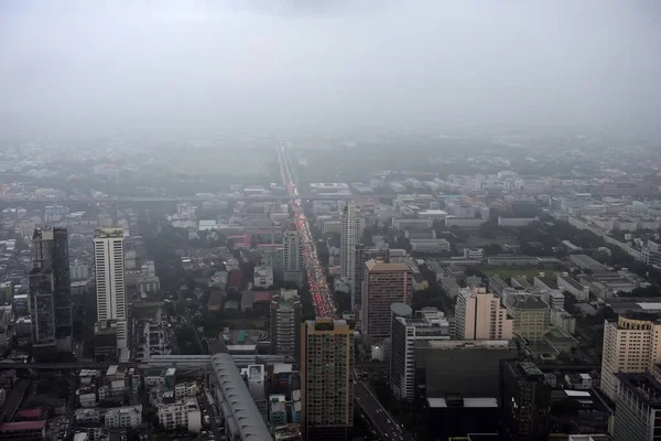 Thailand Bangkok 2018 Blick Vom Himmel Bangkoks Auf Die Stadt — Stockfoto