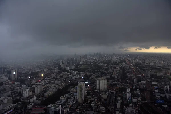 Thailand Bangkok 2018 Utsikt Från Bangkok Himmel Staden Och Himlen — Stockfoto