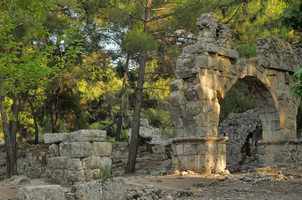 Die Ruinen Des Antiken Aquädukts Von Phaselis Türkei — Stockfoto