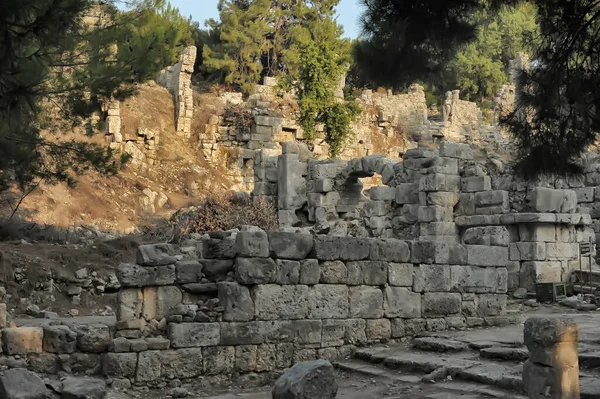 Las Ruinas Del Antiguo Acueducto Phaselis Turquía — Foto de Stock