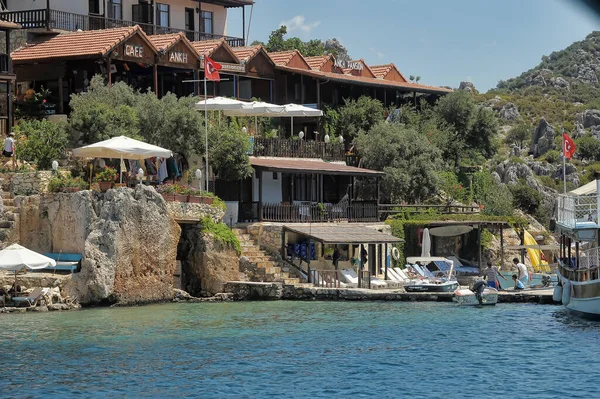 Turquia Kekova 2016 Aldeia Turca Simena Nea Kekova Ilha — Fotografia de Stock