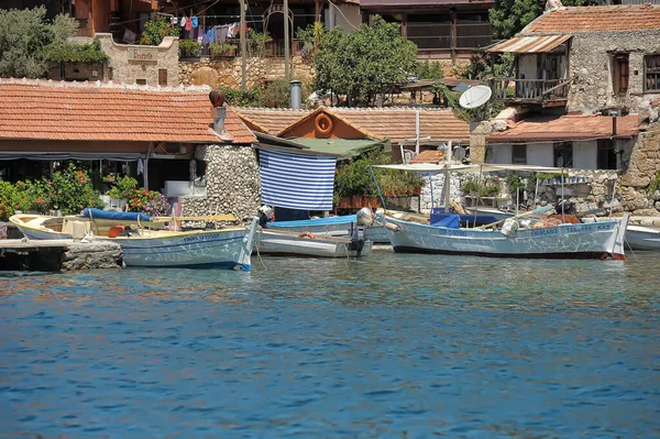 Turecko Kekova 2016 Turecká Vesnice Simena Nea Kekova Ostrov — Stock fotografie