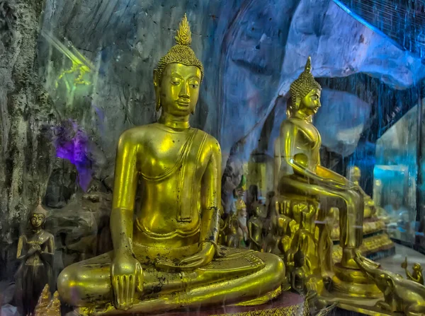 Thajsko Phetchaburi 2019 Wat Tham Khao Yoi Krásný Chrám Přiléhající — Stock fotografie