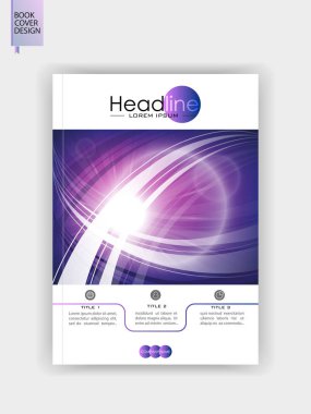 Kapak şablonu tasarımı. Vektör.