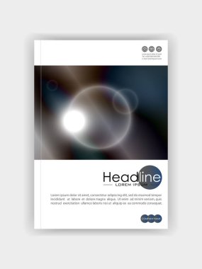 Kapak tasarım fütüristik daireler koyu mavi metal renkler ba