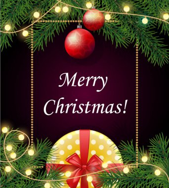 Çerçeve ile neşeli Noel ve mutlu 2018 yeni yıl arka plan,  