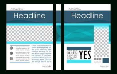 Düzenlenebilir vektör. A4 iş kitap kapak düzeni tasarım şablonu f