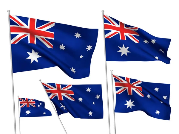 Drapeaux vectoriels Australie — Image vectorielle