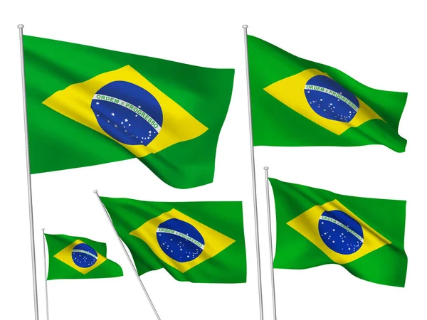 Βραζιλία διάνυσμα σημαίες — Διανυσματικό Αρχείο