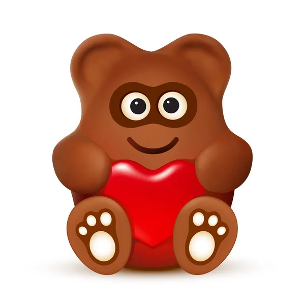 Kalpli çikolatalı ayı